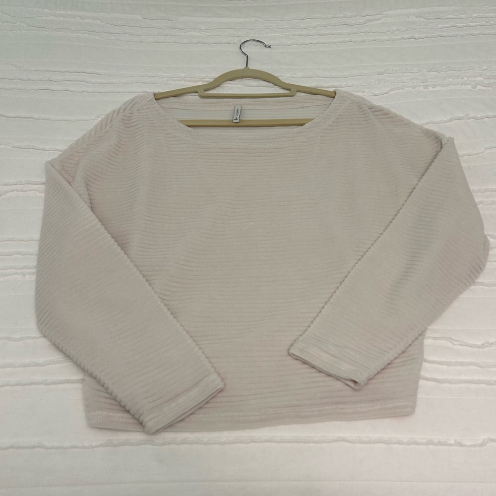 Z Supply Cream Sweatshirt Top (Size S)